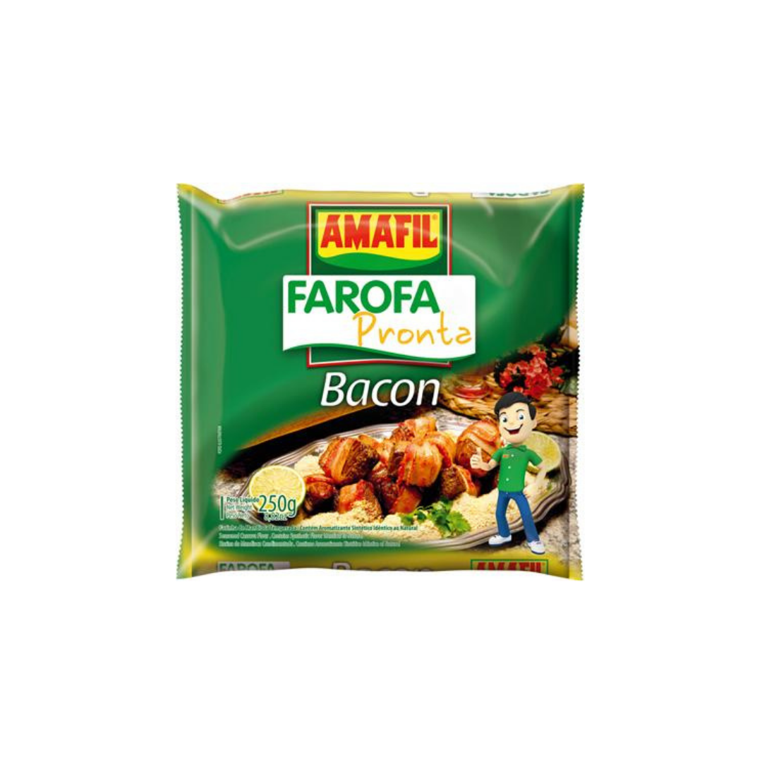 Amafil Farofa Pronta de Bacon (250g)